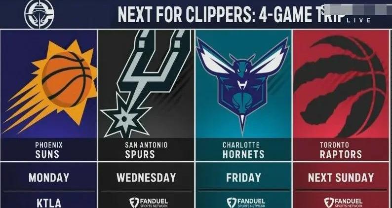 快船客场不敌黄蜂，马刺击败雷霆